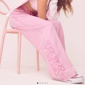 Love Shack Fancy Pink Sweatpants in Small Short